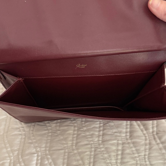 Cartier Deep Burgundy Crossbody Bag - Great shape. True Classic. - Picture 8 of 9